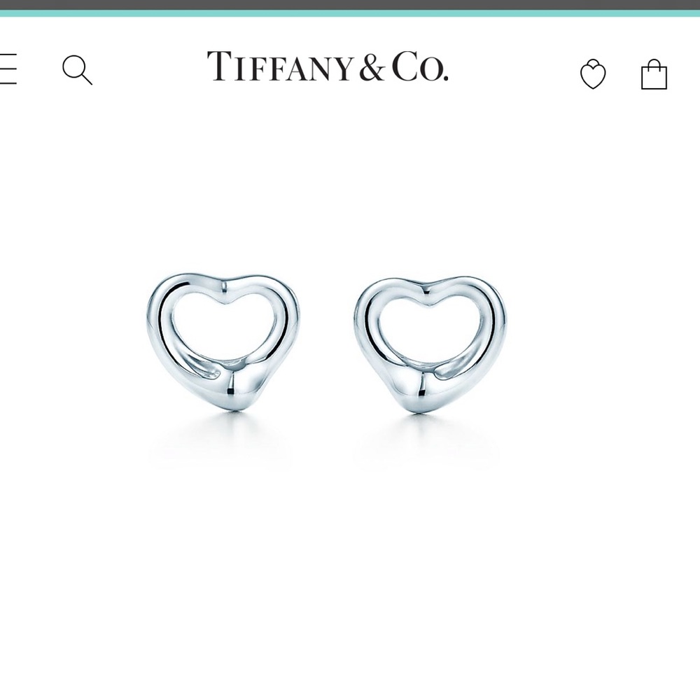 Tiffany heart earrings